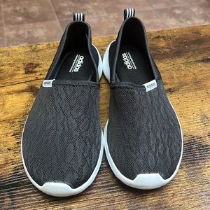 Adidas Cloudfoam Lite Racer comfort slip on shoes Black 8.5